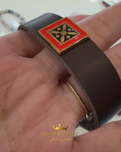 Derafsh Kaviani Leather Bracelet 