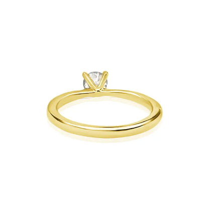 Solitaire Diamond Engagement Ring in 18K Yellow Gold -