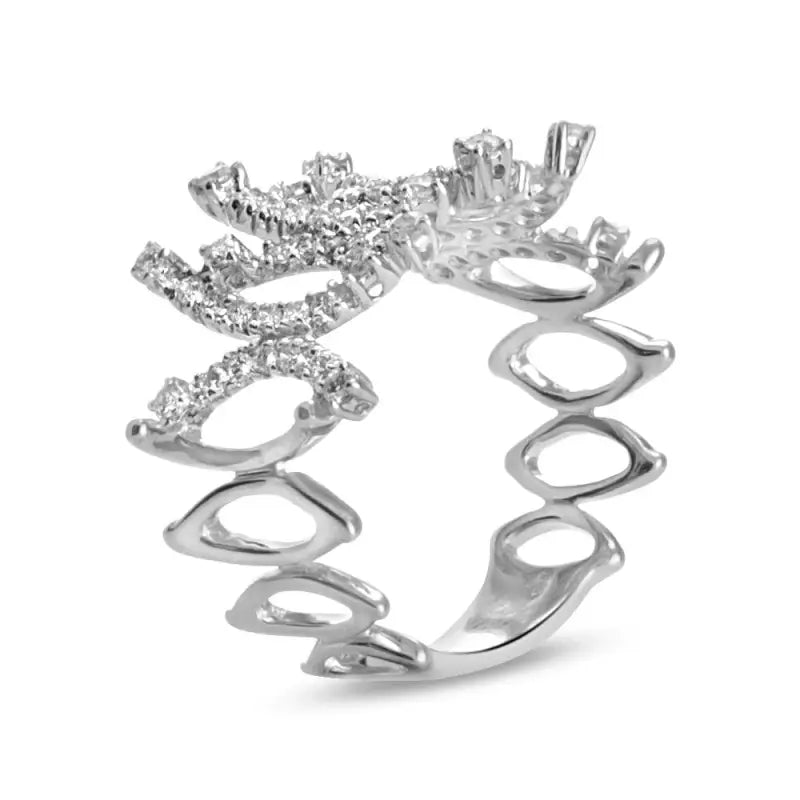 18K White Gold Women’s Statements Ring with Diamond