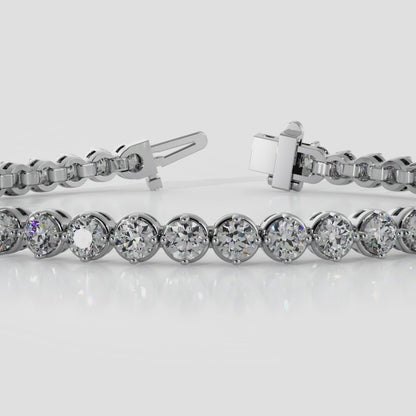 Diamond Tennis Bracelet  4 prong setting Available in 18K, 14K White or Yellow Gold