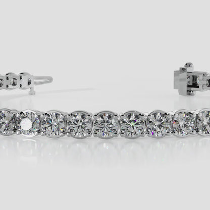 Tennis Bracelet with Natural Diamonds in 14K, 18K Yellow or White Gold