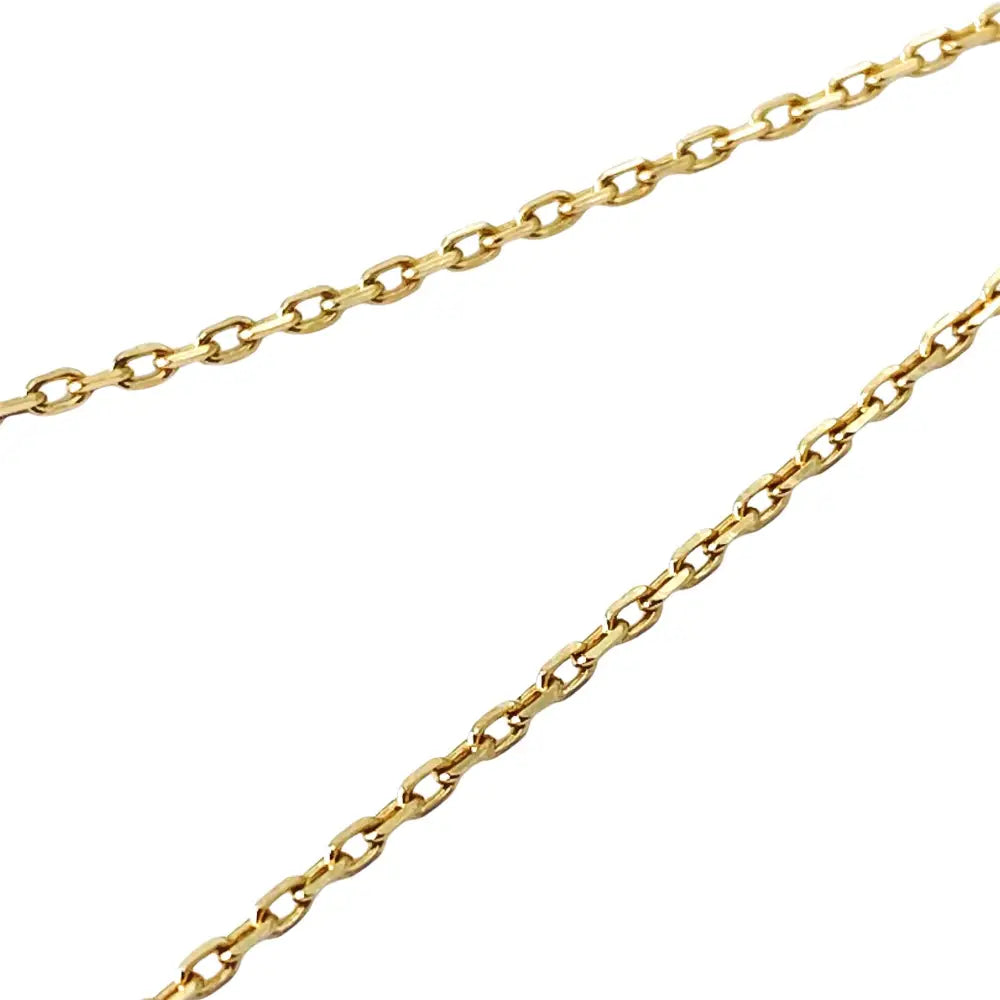 Dainty Cushion Necklace with Cubic Zirconia in 14K Yellow