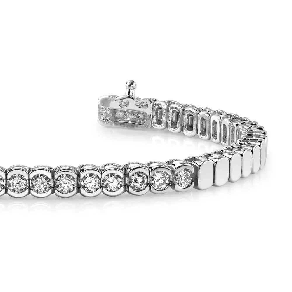 Diamond Tears Bracelet In 14K 18K White or Yellow Gold -