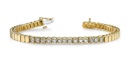 Diamond Tears Bracelet In 14K 18K White or Yellow Gold -