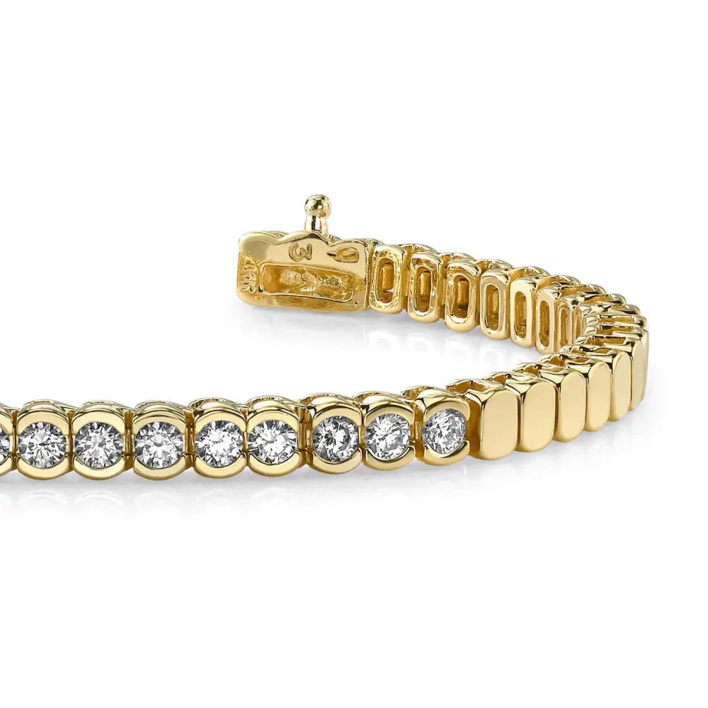 Diamond Tears Bracelet In 14K 18K White or Yellow Gold -