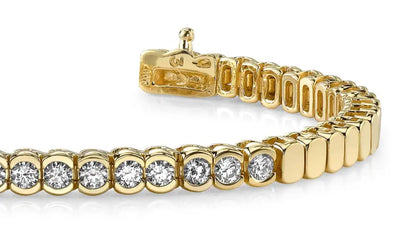 Diamond Tears Bracelet In 14K 18K White or Yellow Gold -