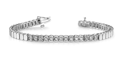 Diamond Tears Bracelet In 14K 18K White or Yellow Gold - 14K