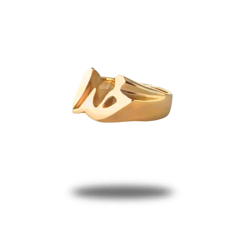 Farsi Khoda God Ring In 18k Yellow Gold Unisex - Unisex