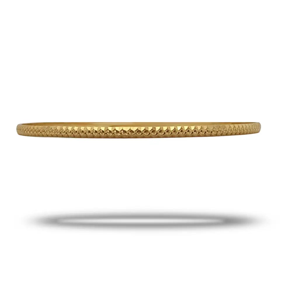 Gold Bangle in 18K Solid Gold Gift for Her - Women’s Jewelry