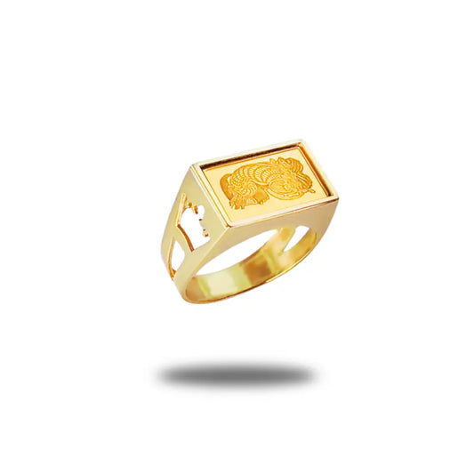 Lady Fortuna Ring PAMP Suisse Ring 24 K Suisse Gold Ring