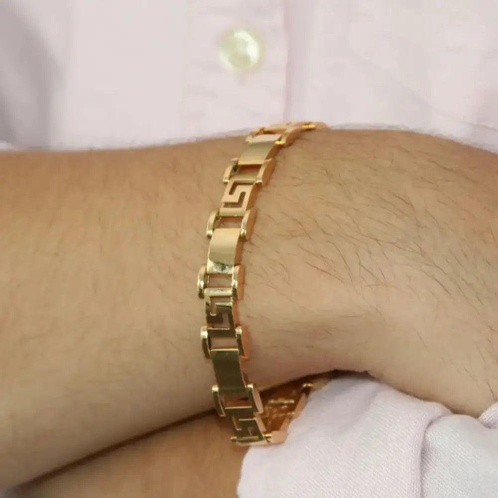 14k Bonded Gold Love Friendship Bangle Bracelets for Women and Men, Lover,  Boyfriend, Girlfriend, 14 Karat Gold Bracelet with Gift Bag 1 Pack by Aria  Jeweler - Walmart.com