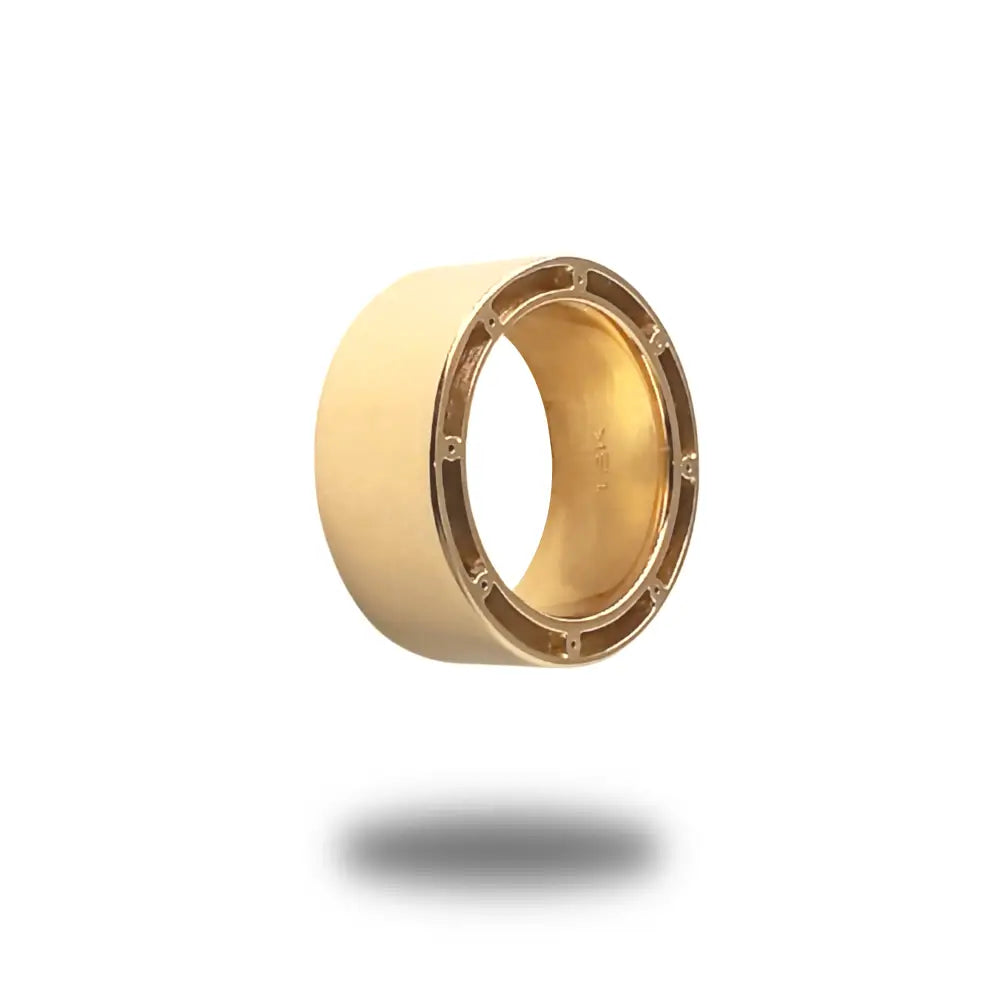 Unisex Chunky Ring in 18K Yellow Gold - Unisex Jewelry